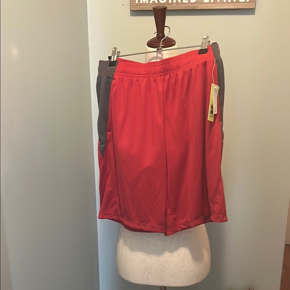 All in Motion Kids Red and Gray Casual Shorts